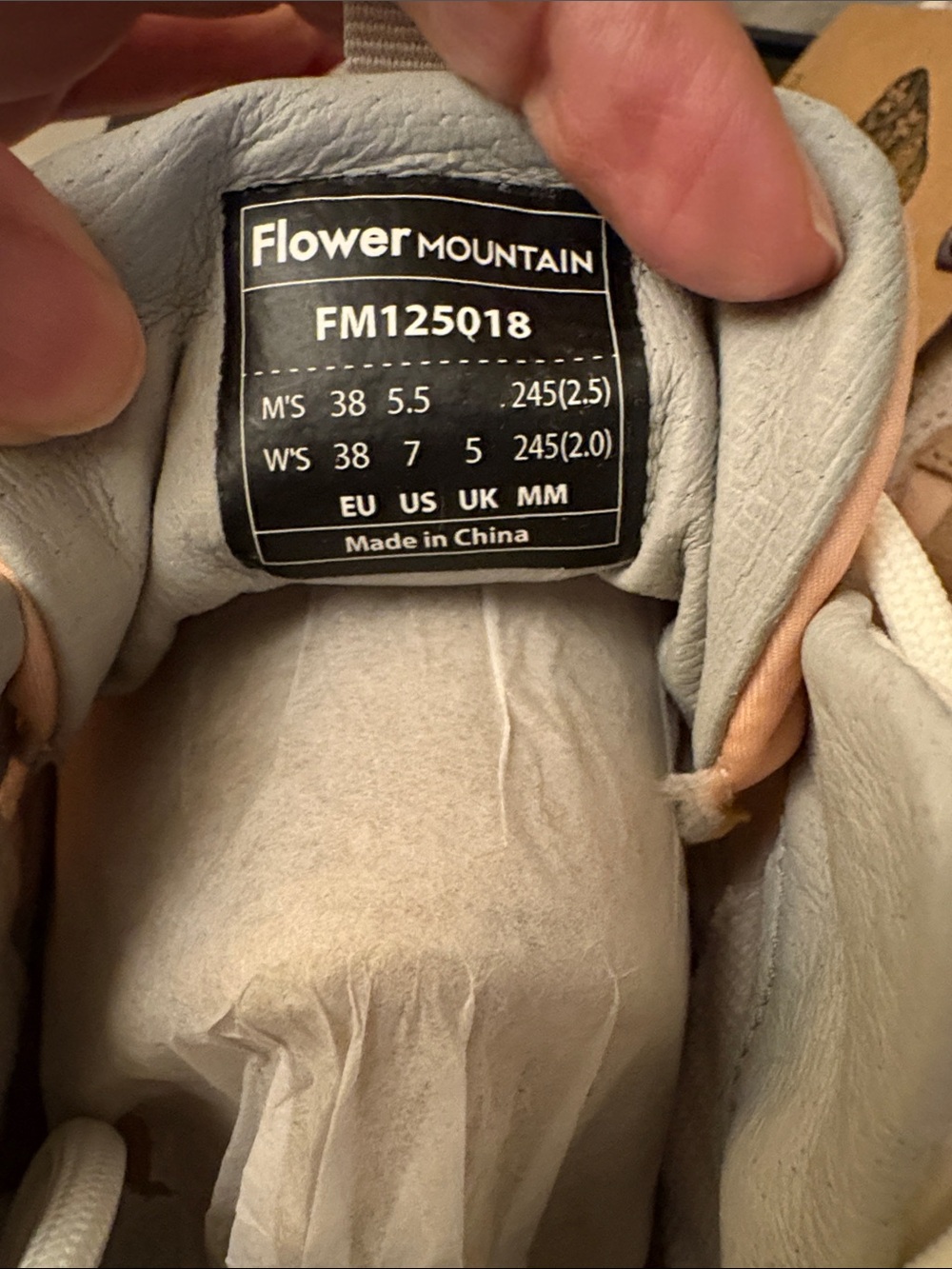 NWT Flower Mountain Yamabushi Sneaker in Off White - Picture 12 of 15